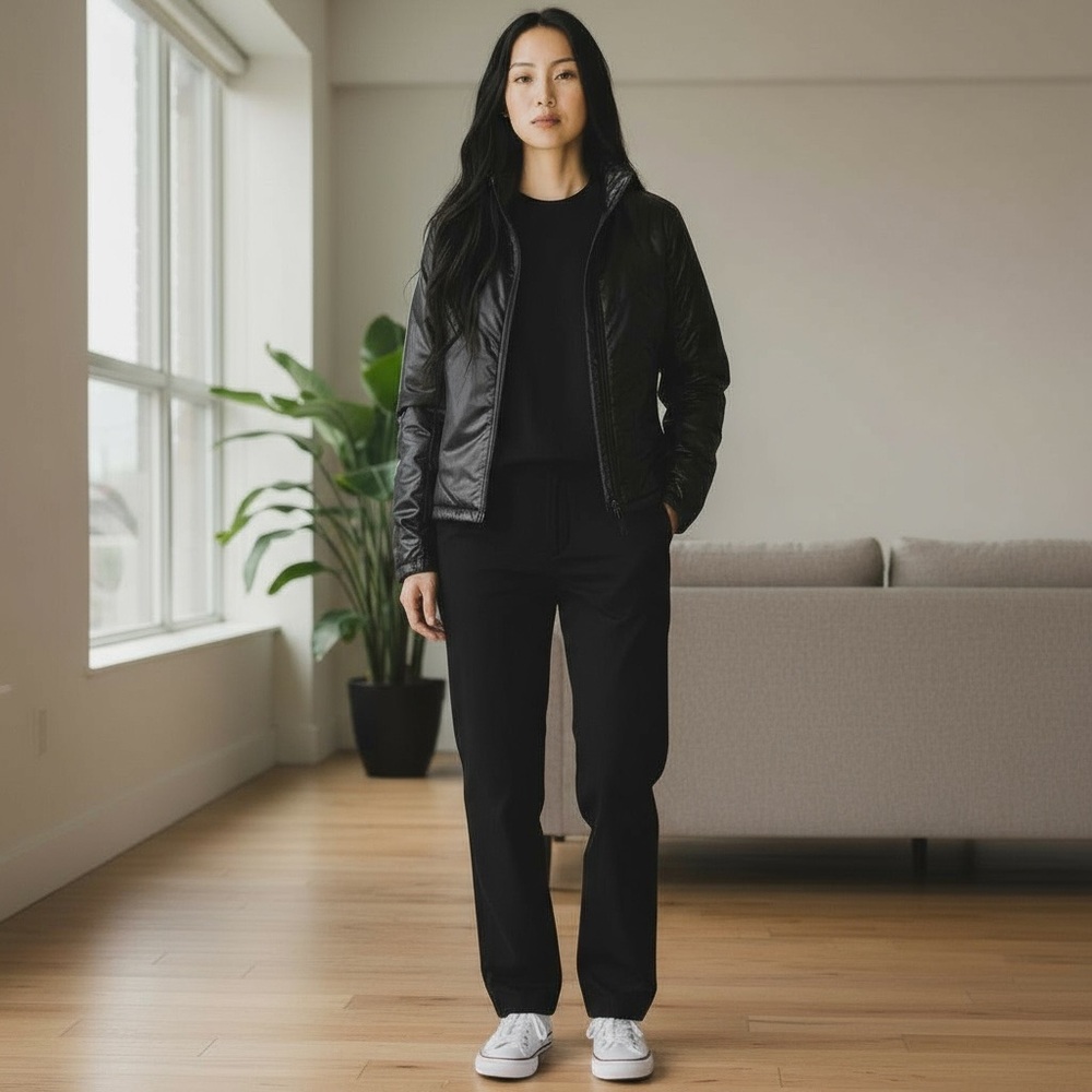 Nike Womens Small Black Reversible Light Spring Summer Fall Jacket Neutral‎